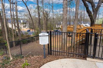 A view from the dog park overlooks the community.